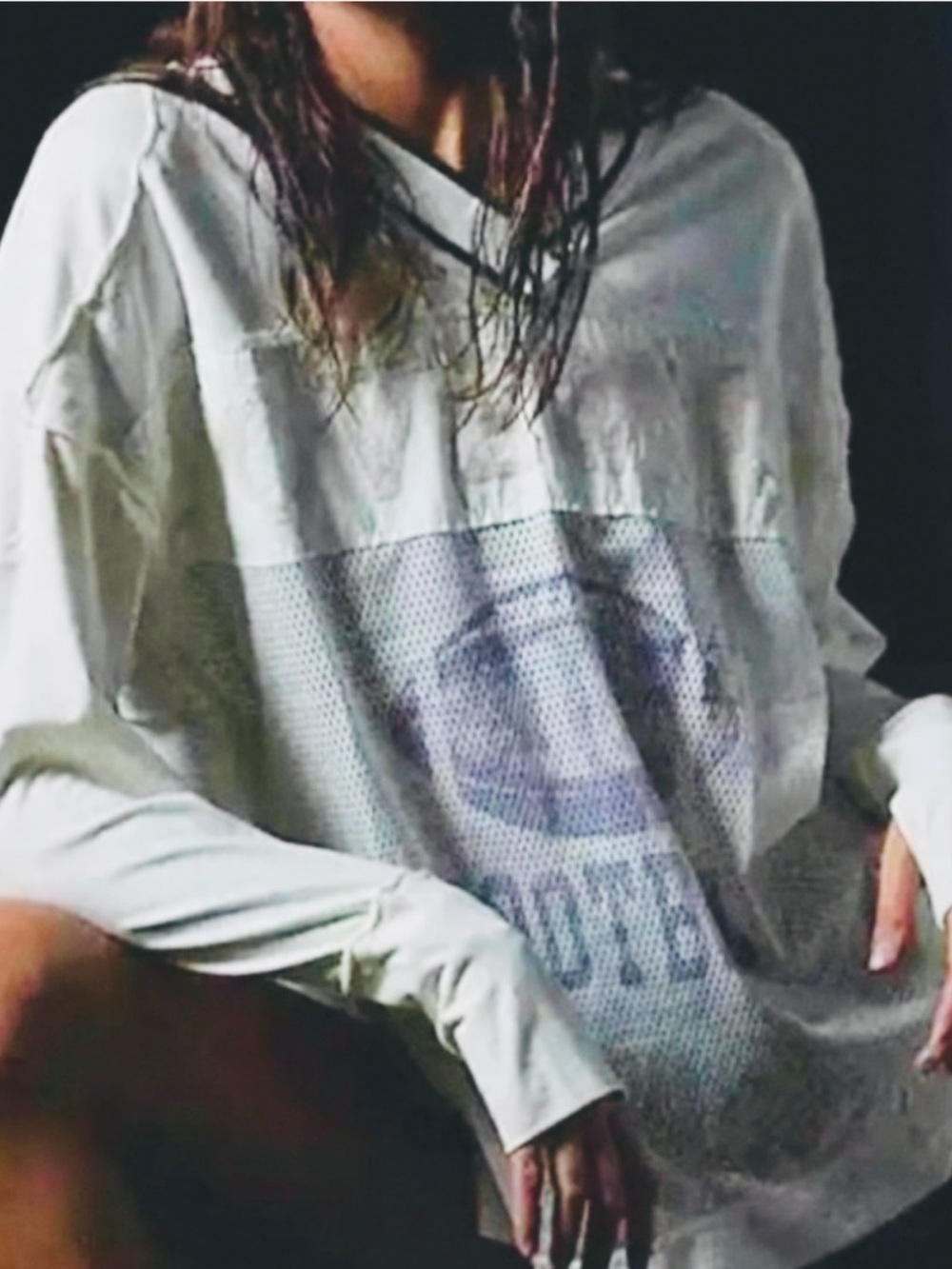 Free People Movement Football Graphic Tee
